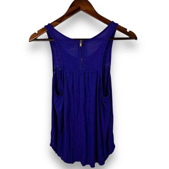 American Eagle Tank Top Babydoll Sleeveless Scoop Neck Purple Y2K Size S - Picture 3 of 10